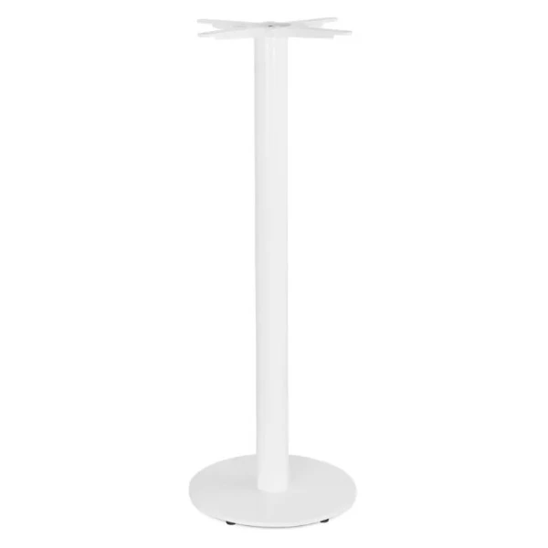 PIE DE MESA ALTO REDONDO BLANCO - 1