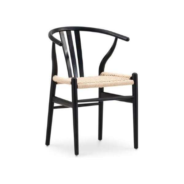 SILLA KRISTEL NEGRO Y NATURAL - 1