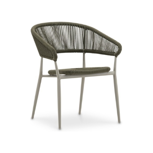 SILLON CINTHA VERDE Y GRIS - 1