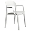 SILLA ONA GRIS BLANCA CON BRAZOS DE RESOL - 1