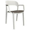 SILLA ONA BLANCO/ARENA CON BRAZOS DE RESOL - 1