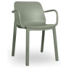 SILLA ONE CON BRAZOS GRIS VERDOSO DE RESOL - 1