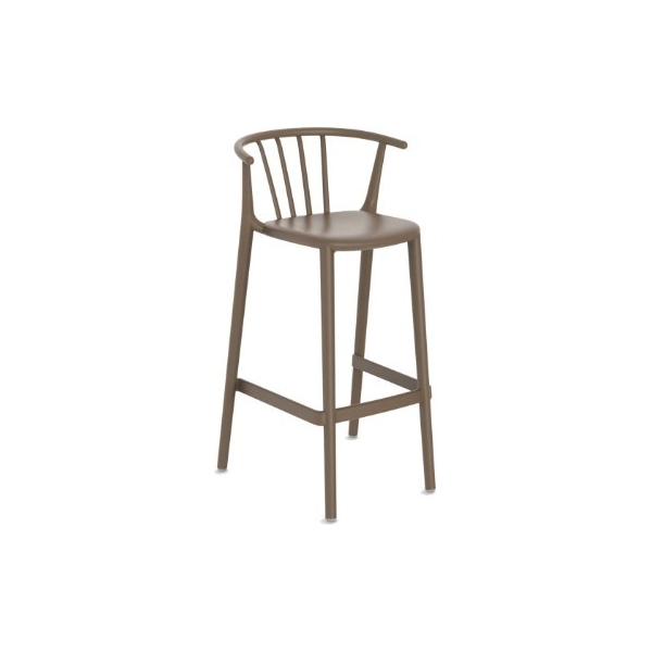 TABURETE ALTO WOODY CHOCOLATE DE RESOL - 1