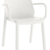 SILLA ONE CON BRAZOS BLANCA DE RESOL - 1
