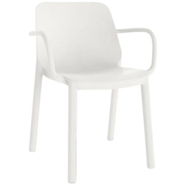 SILLA ONE CON BRAZOS BLANCA DE RESOL - 1