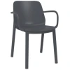 SILLA ONE CON BRAZOS GRIS OSCURO DE RESOL - 1