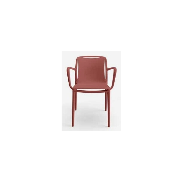 SILLA CON BRAZOS VELAIR COLOR MARSALA - 1
