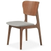 SILLA MADERA GRIS-NOGAL - 1