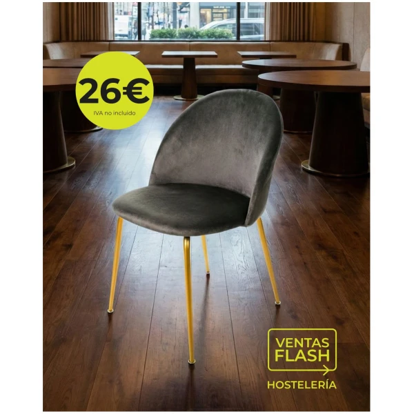 Silla gris Horeca