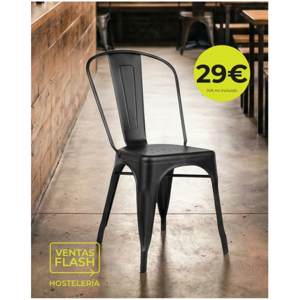 Silla negra Horeca