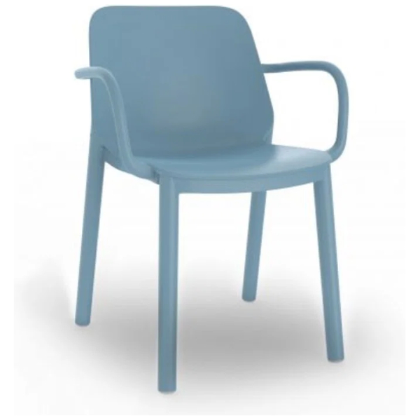 Silla One con brazos Resol Garbar | Silla hostelería apilable interior exterior