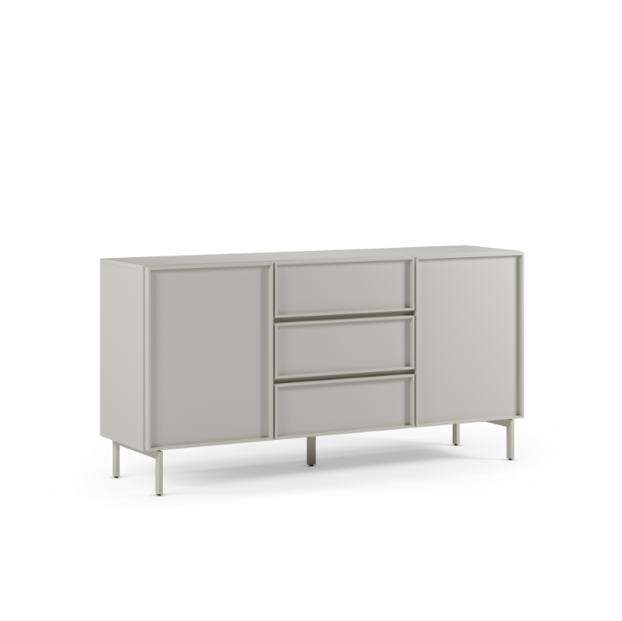 Aparador Brise de 160 cm con dos puertas y tres cajones