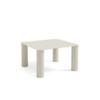 Mesa de centro Liv cuadrada de 70 cm en acabado beige