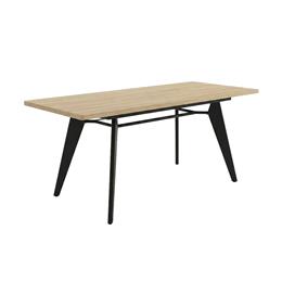 Mesa extensible Luma rectangular de 140/180 cm con patas metálicas