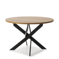 Mesa redonda Ther de 120 cm con base central cruzada